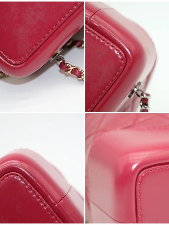 Chanel Aged Calfskin Quilted Small Gabrielle Backpack Women Red main image 11